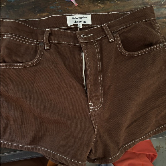 Reformation cowboy shorts brown - Picture 4 of 4
